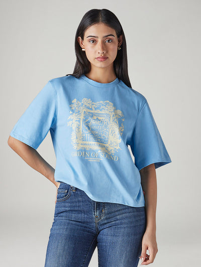 Women's Graphic Print Relaxed Fit T-Shirt-image-16