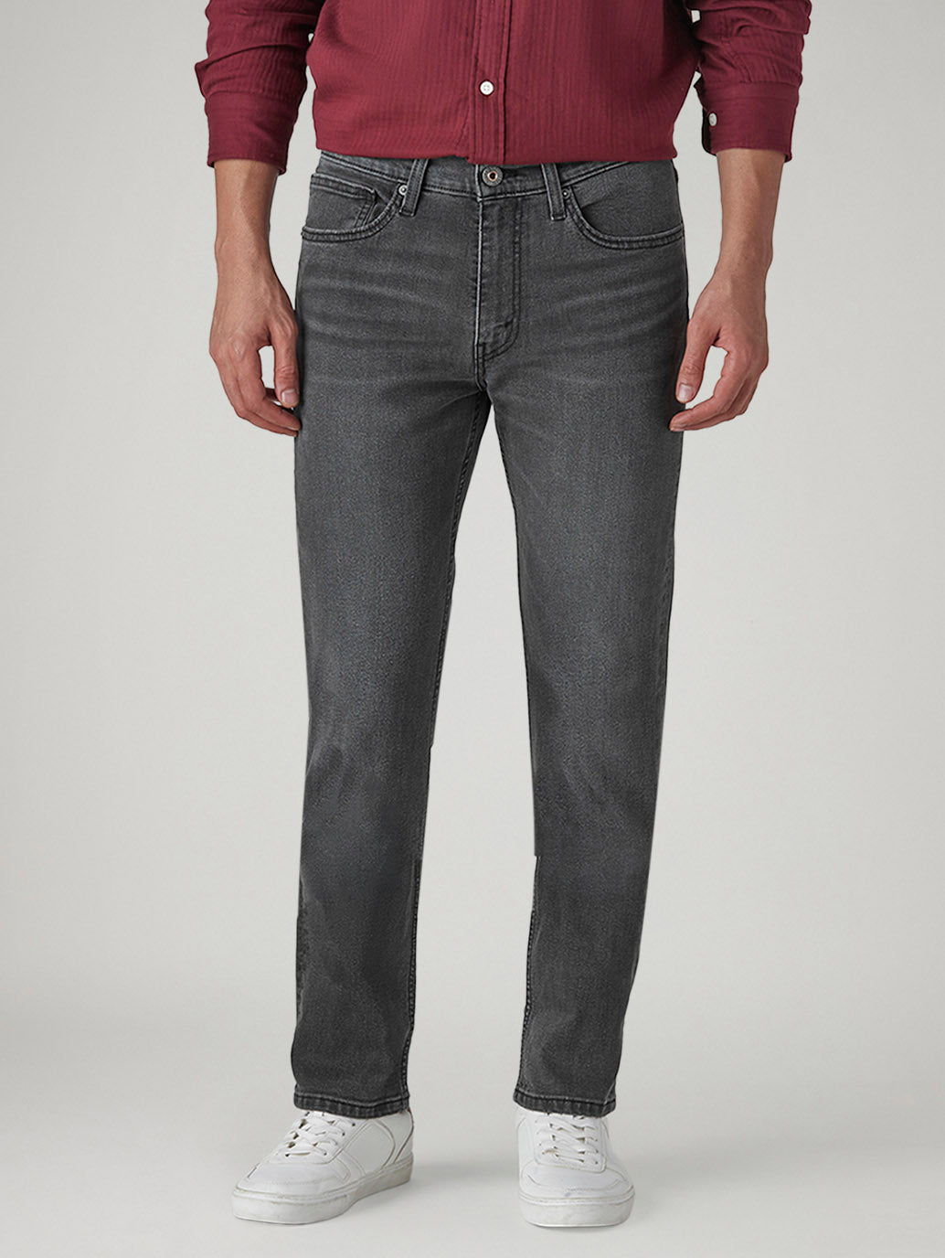Men's 511 Charcoal Grey Slim Fit Mid Rise Jeans - 20 View