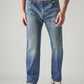 Men's 555 Tinted Dark Indigo Relaxed Straight Fit Mid Rise Jeans - Front View