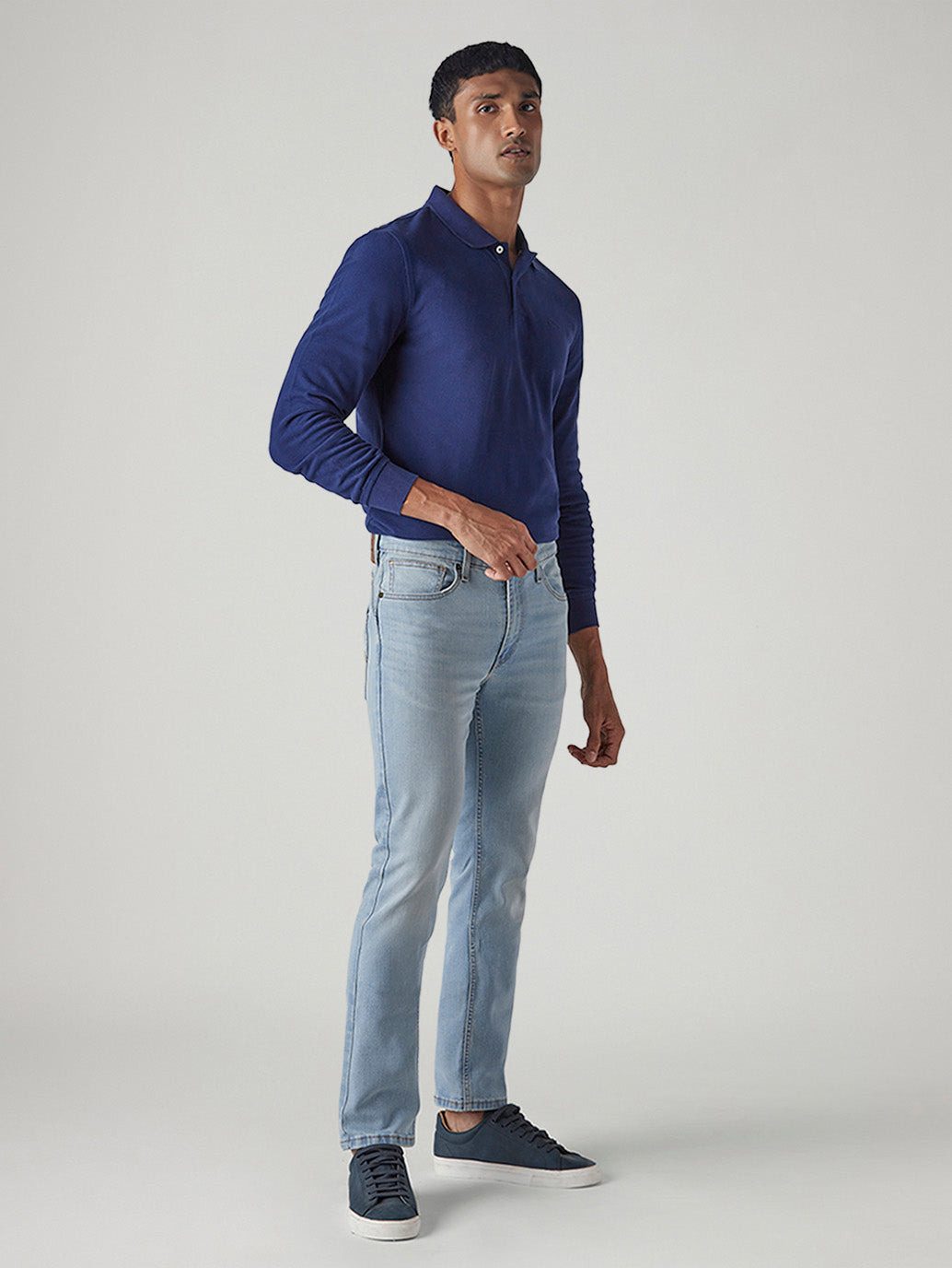 Men's 511 Light Indigo Slim Fit Mid Rise Jeans - Side View
