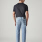Men's 555 Light Indigo Relaxed Straight Fit Mid Rise Jeans - Back View