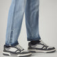 Men's 555 Light Indigo Relaxed Straight Fit Mid Rise Jeans - Detail View