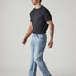 Men's 555 Light Indigo Relaxed Straight Fit Mid Rise Jeans - Side View