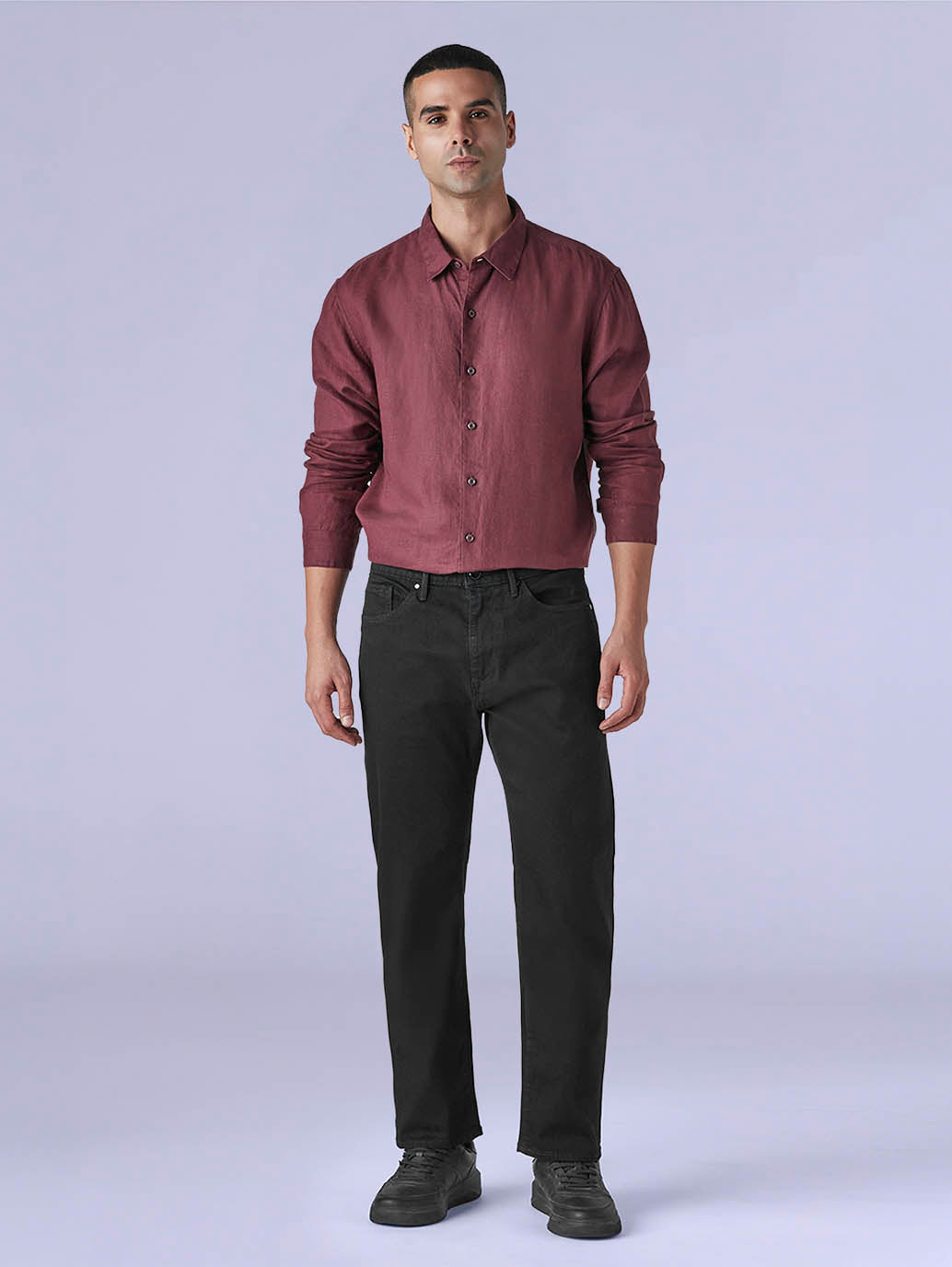 Men's 505 Black Straight Fit Mid Rise Redloop Jeans - 74d0576a-072f-4f86-b570-6f3f818dfe3b View