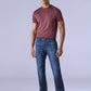 Men's 505 Blue Straight Fit Mid Rise Redloop Jeans - Styleshot View