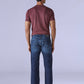 Men's 505 Blue Straight Fit Mid Rise Redloop Jeans - Back View