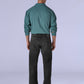 Men's 513 Black Slim Straight Fit Mid Rise Redloop Jeans - Back View