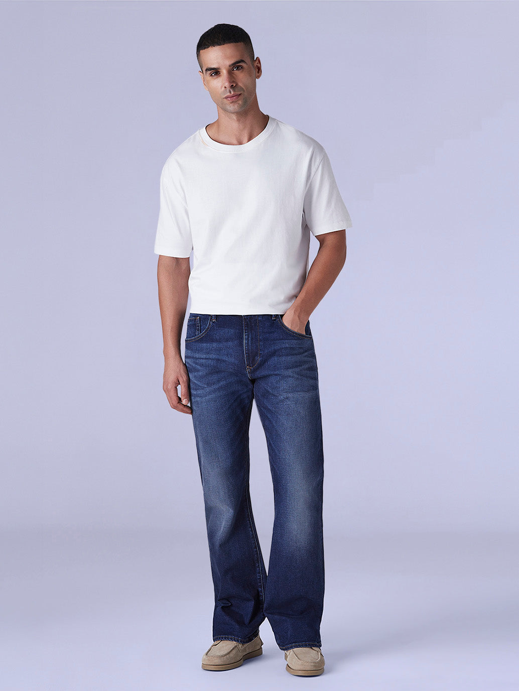 Men's 517 Dark Blue Bootcut Fit Mid Rise Redloop Jeans - b41ebc9e-d94d-4718-be80-4886bc5905ff View