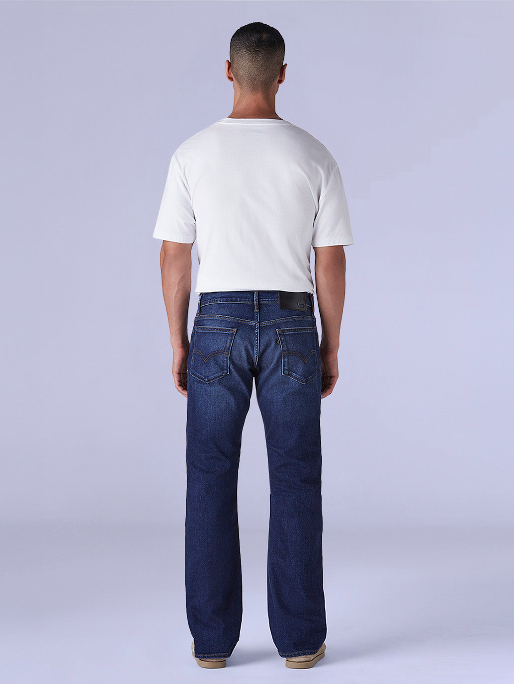 Men's 517 Dark Blue Bootcut Fit Mid Rise Redloop Jeans - 7713ee0b-607e-4bd7-a32d-b82662404a07 View