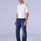 Men's 517 Dark Blue Bootcut Fit Mid Rise Redloop Jeans - Side View