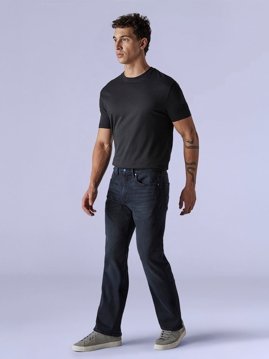 Men's Redloop 527 Navy Bootcut Fit Mid Rise Jeans - a7bb28b4-b7a7-4912-9611-281c7c8ad1ea View