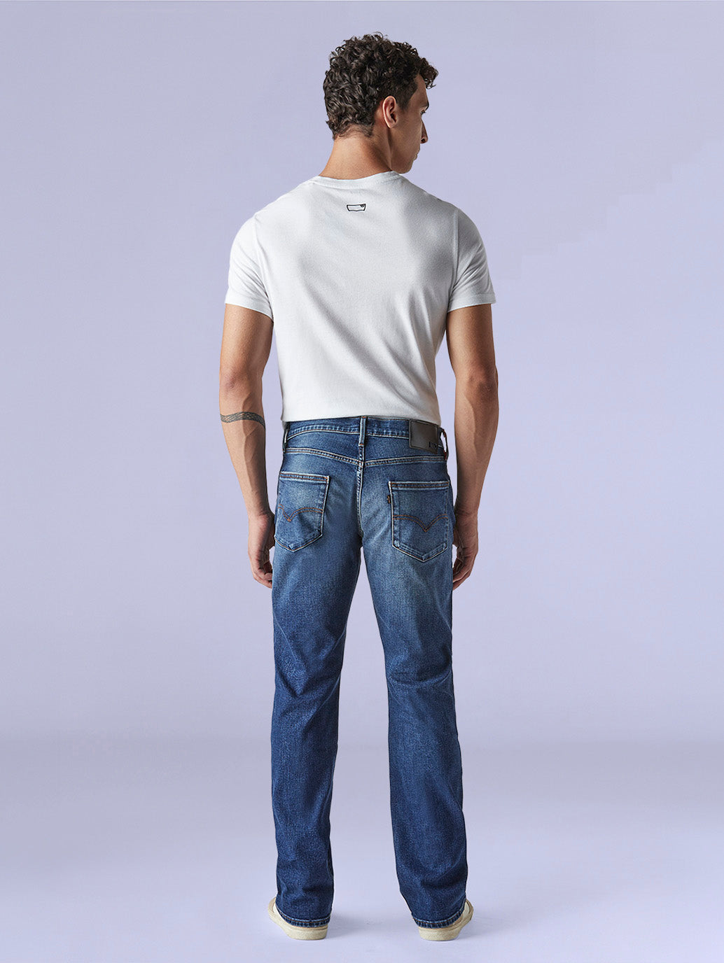 Men's Redloop 527 Dark Blue Bootcut Fit Mid Rise Jeans - 4d0ada06-a322-45c5-a787-66736926f154 View