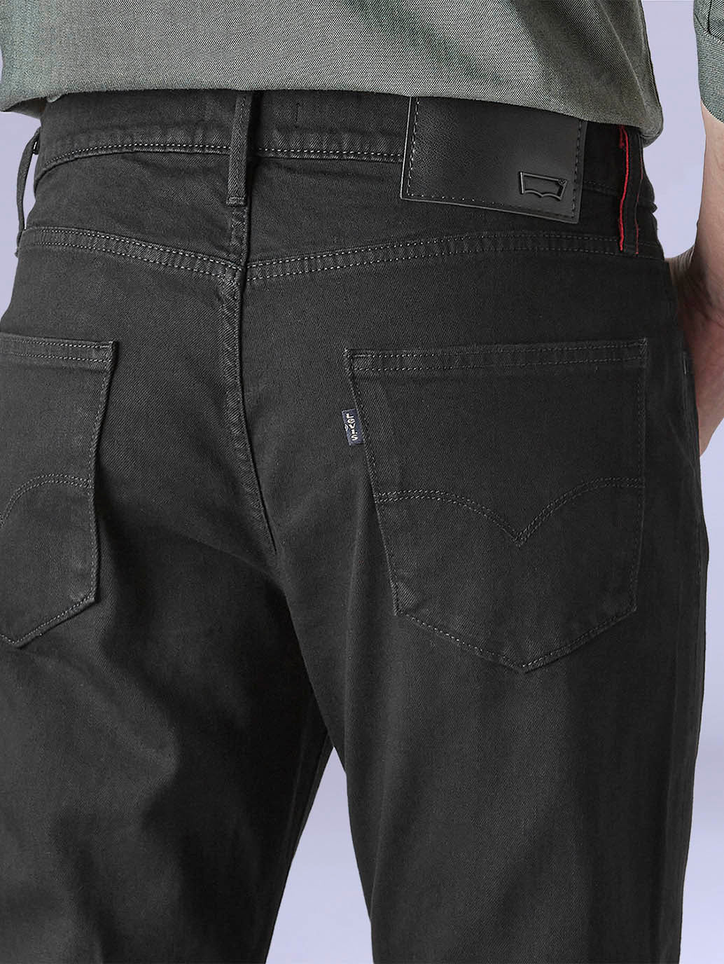 Men's 527 Black Bootcut Fit Mid Rise Redloop Jeans - Detail View