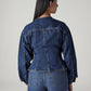 Women's Solid Regular Fit Jacket - Back View