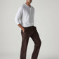 Men's 555 Brown Relaxed Straight Fit Mid Rise Corduroy Chinos - Side View
