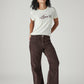 Women's Loose Bootcut Fit Mid Rise Corduroy Trouser - Styleshot View