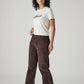 Women's Loose Bootcut Fit Mid Rise Corduroy Trouser - Side View