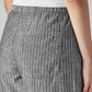 Women's Black XL Straight Loose Fit Mid Rise Trousers - Detail View