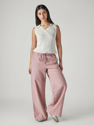 levi's Women's Pink XL Straight Loose Fit Mid Rise Trousers-picture-13