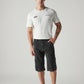 Men's 541 Black Tapered Fit Mid Rise Shorts - Front View