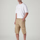 Men's 541 Beige Athletic Tapered Fit Mid Rise Shorts - Side View
