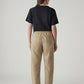 Women's Baggy Dad Barrel Fit Mid Rise Linen Trousers - 20 View
