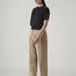 Women's Baggy Dad Barrel Fit Mid Rise Linen Trousers - 20 View