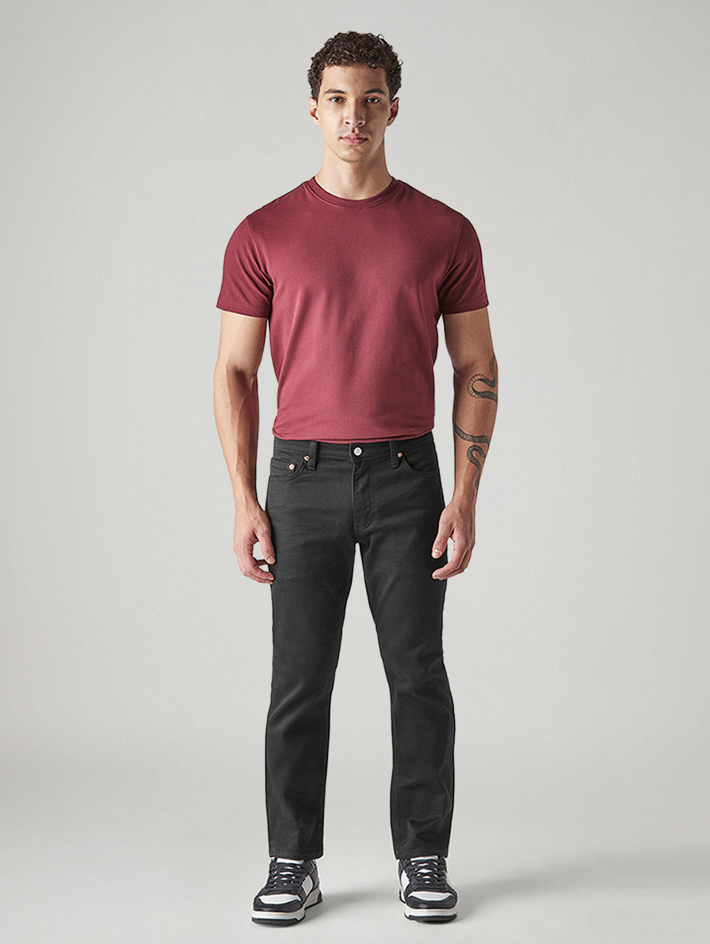 Men's 511 Black Slim Fit Mid Rise Jeans