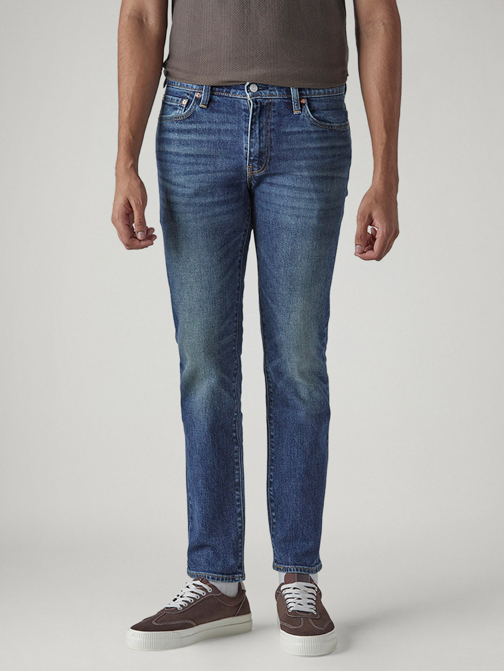 Men's 511 Dark Indigo Slim Fit Mid Rise Jeans - Front View