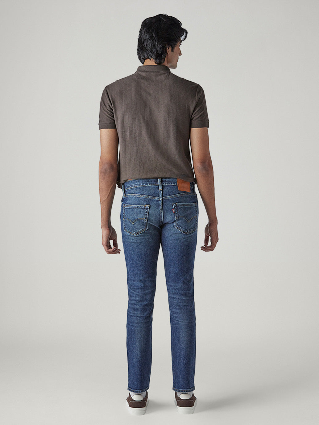 Men's 511 Dark Indigo Slim Fit Mid Rise Jeans - Back View