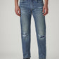 Men's 505 Blue Straight Fit Mid Rise Jeans - Front View