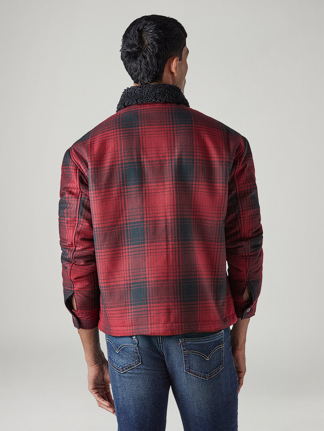 Men's Plaid Regular Fit Jacket - 20 View
