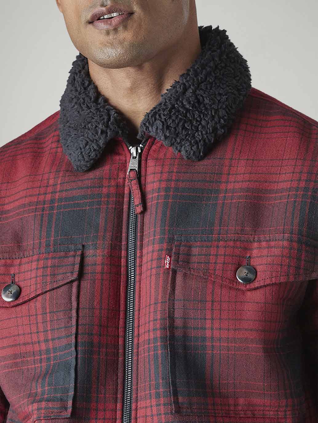 Men's Plaid Regular Fit Jacket - 20 View