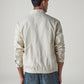 Men's Solid Regular Fit Jacket - Back View