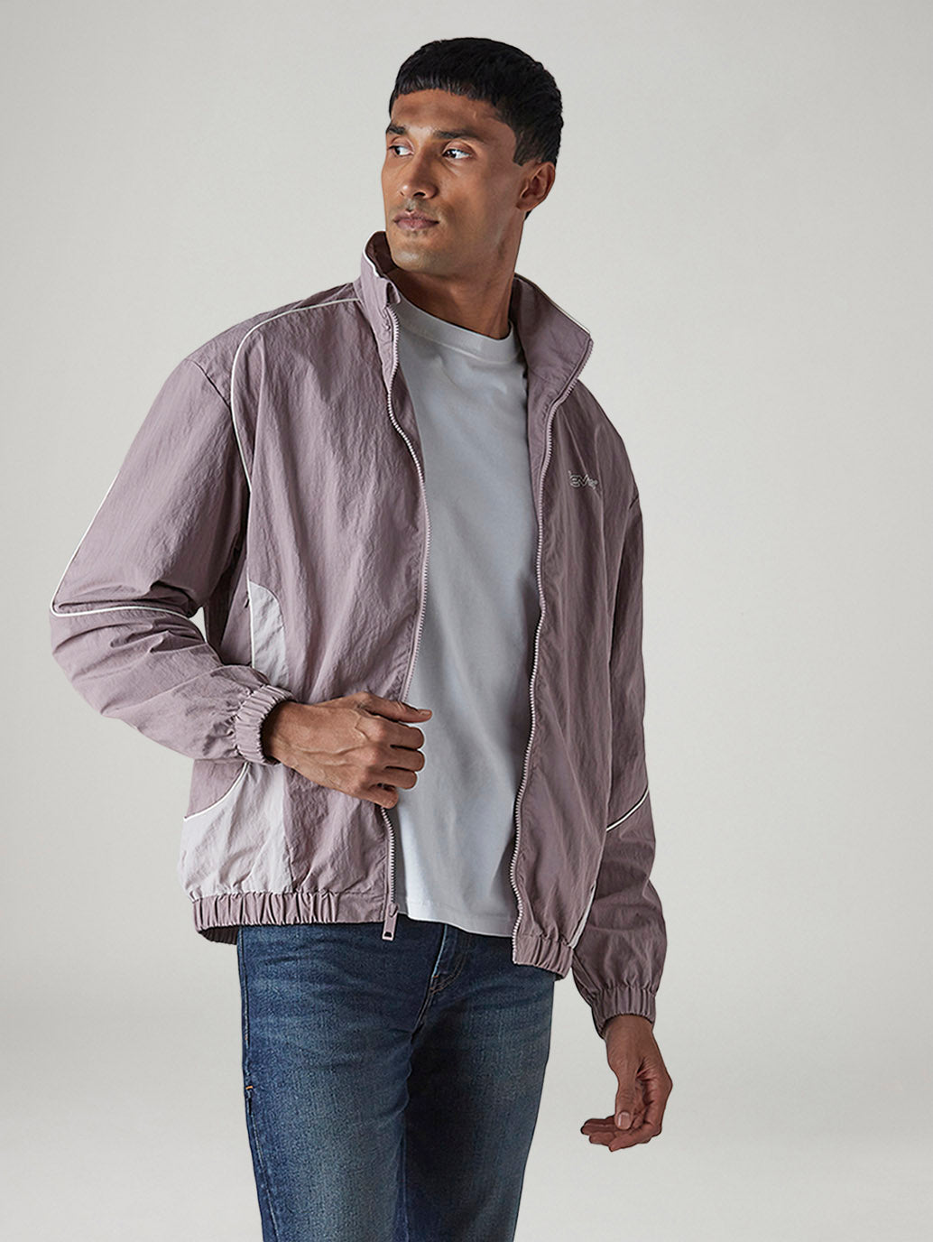 Men's Colorblock Relaxed Fit Jacket