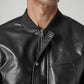 Men's Solid Regular Fit Bomber Jacket - Detail View
