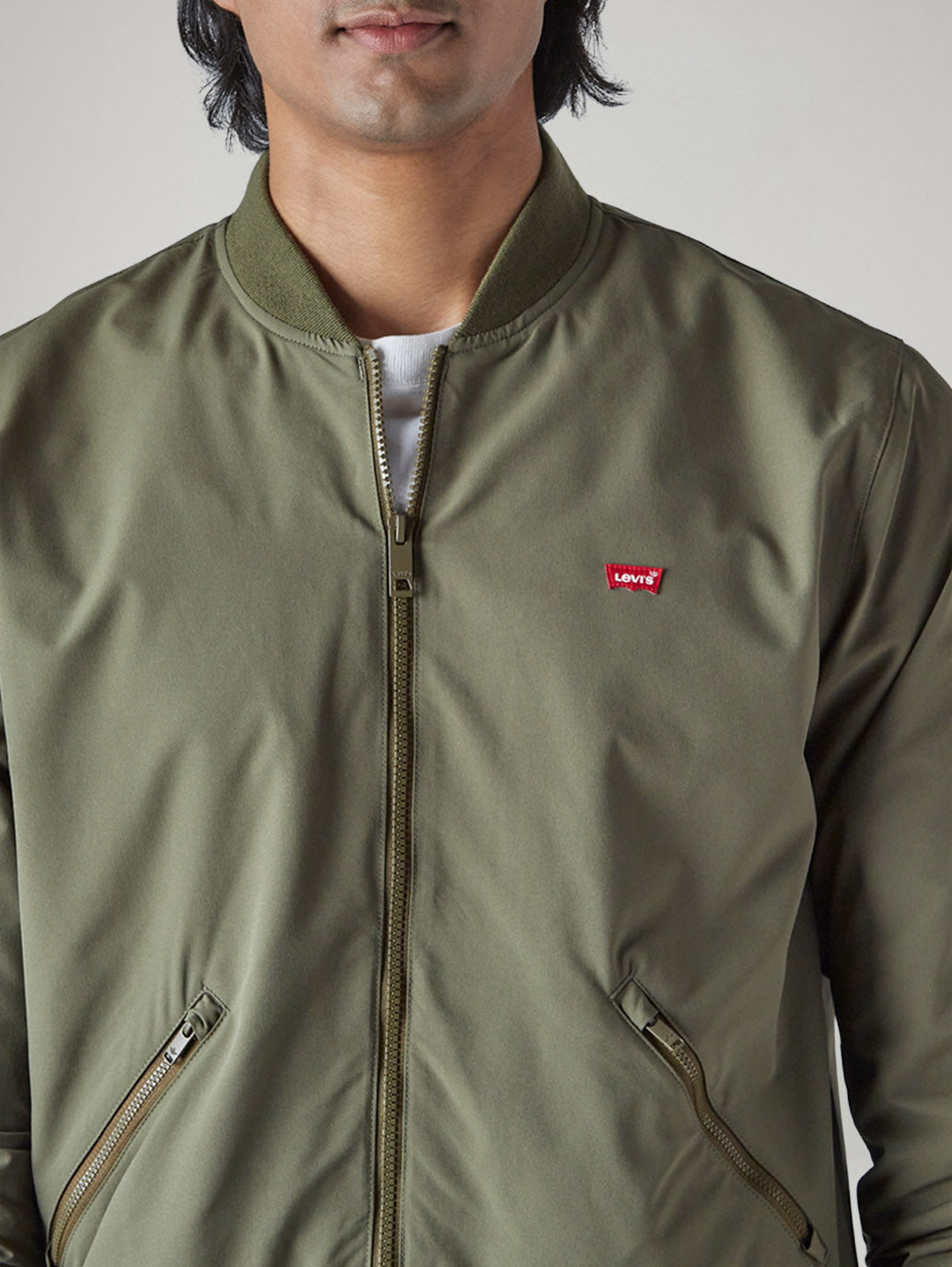 Men's Solid Regular Fit Jacket - detail View