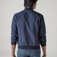 Men's Solid Regular Fit Jacket - Back View