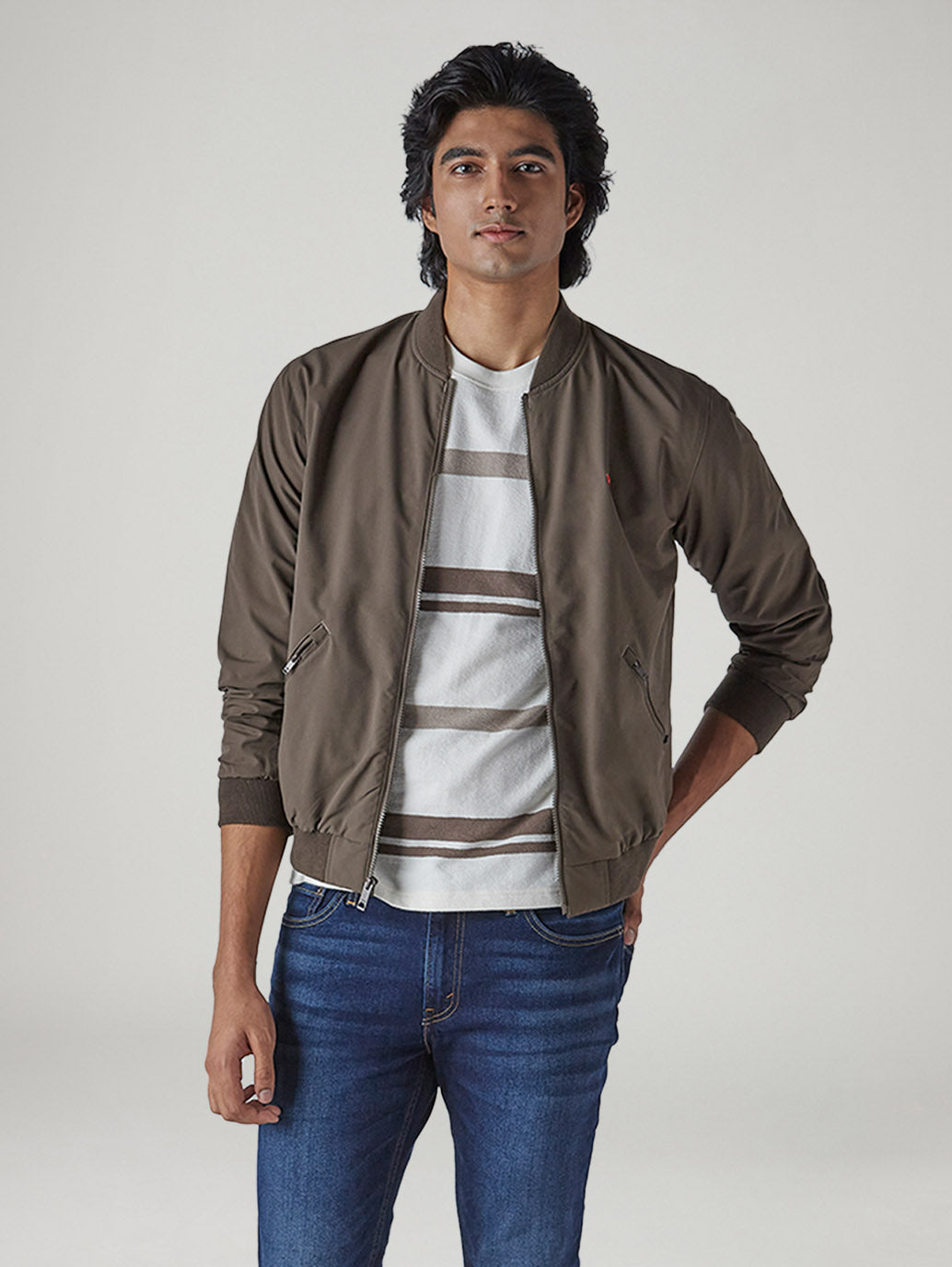 Men's Solid Regular Fit Jacket