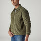 Men's Solid Regular Fit Corduroy Jacket - Side View