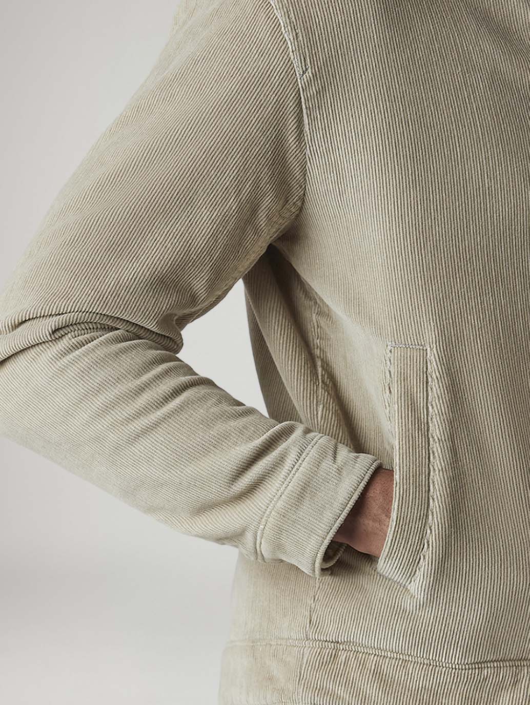 Men's Solid Regular Washed Corduroy Jacket - 20 View