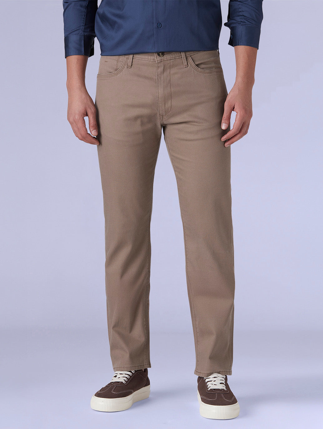 Men's Redloop 513 Light Brown Slim Straight Fit Mid Rise Chinos - 7c5bc60a-7917-41f9-8c08-6cbf0ab549ee View