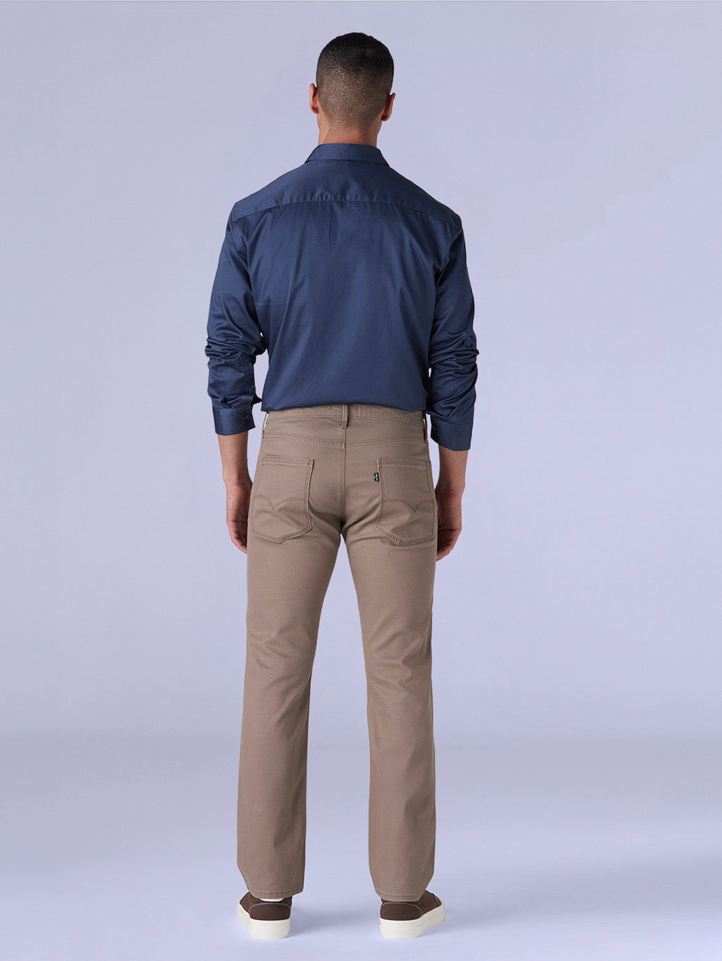 Men's Redloop 513 Light Brown Slim Straight Fit Mid Rise Chinos - 559b83e5-87bf-4a5b-8a6a-62048260a311 View