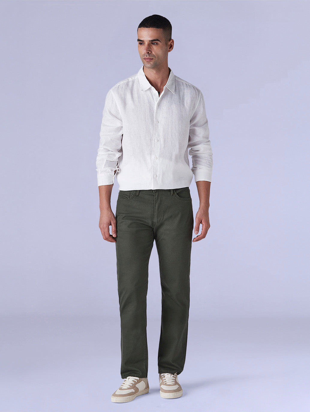 Men's 513 Redloop Olive Slim Straight Fit Mid Rise Chinos - e2419895-e119-4eb5-bb5f-ea4f10cea587 View