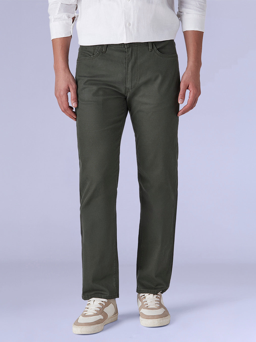 Men's 513 Redloop Olive Slim Straight Fit Mid Rise Chinos - 0724fc84-f4ce-4291-a4c0-b0eff5139bbf View