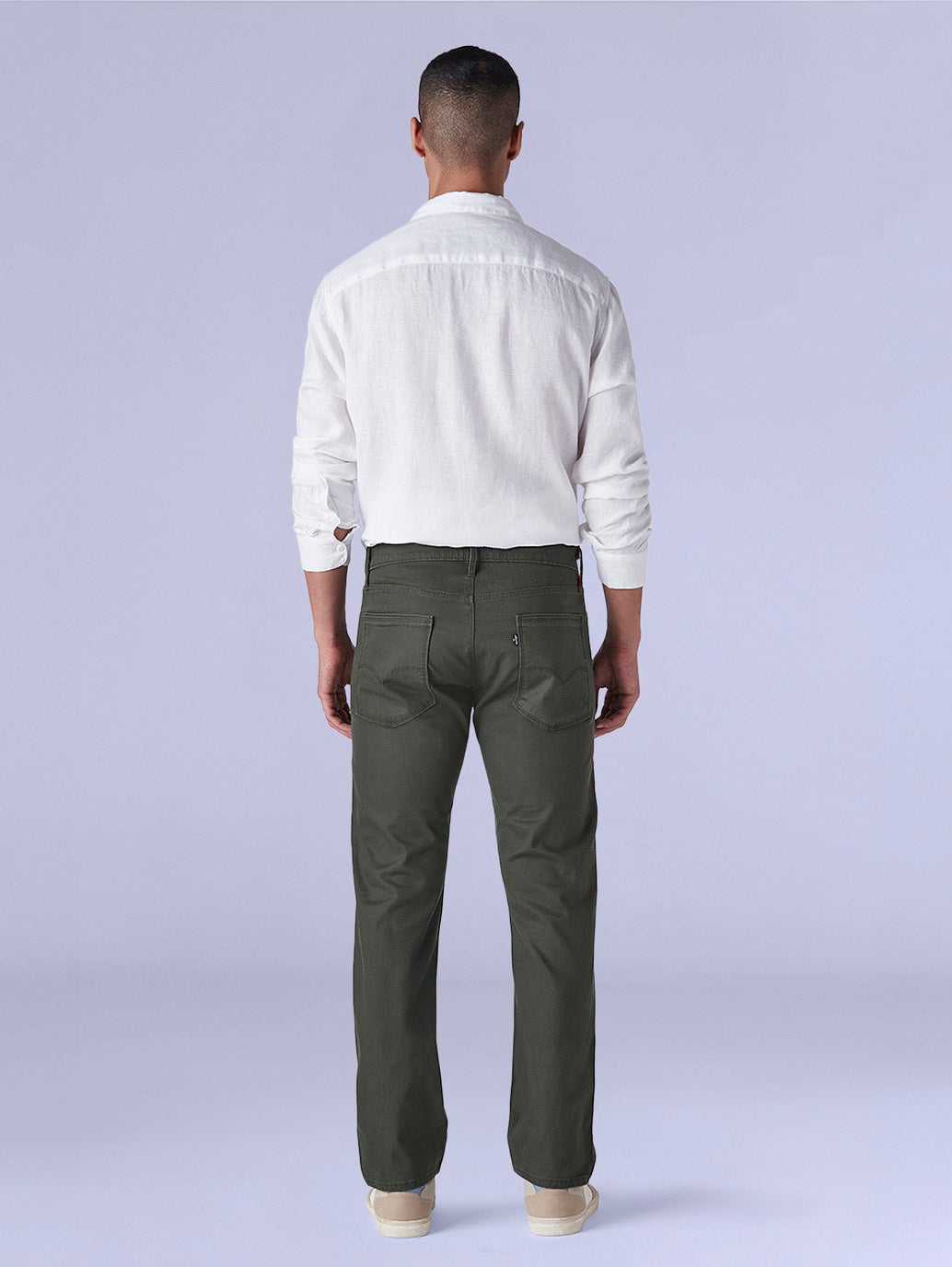 Men's 513 Redloop Olive Slim Straight Fit Mid Rise Chinos - fe718881-c941-4fe7-8e5a-3e8ef2dc9588 View