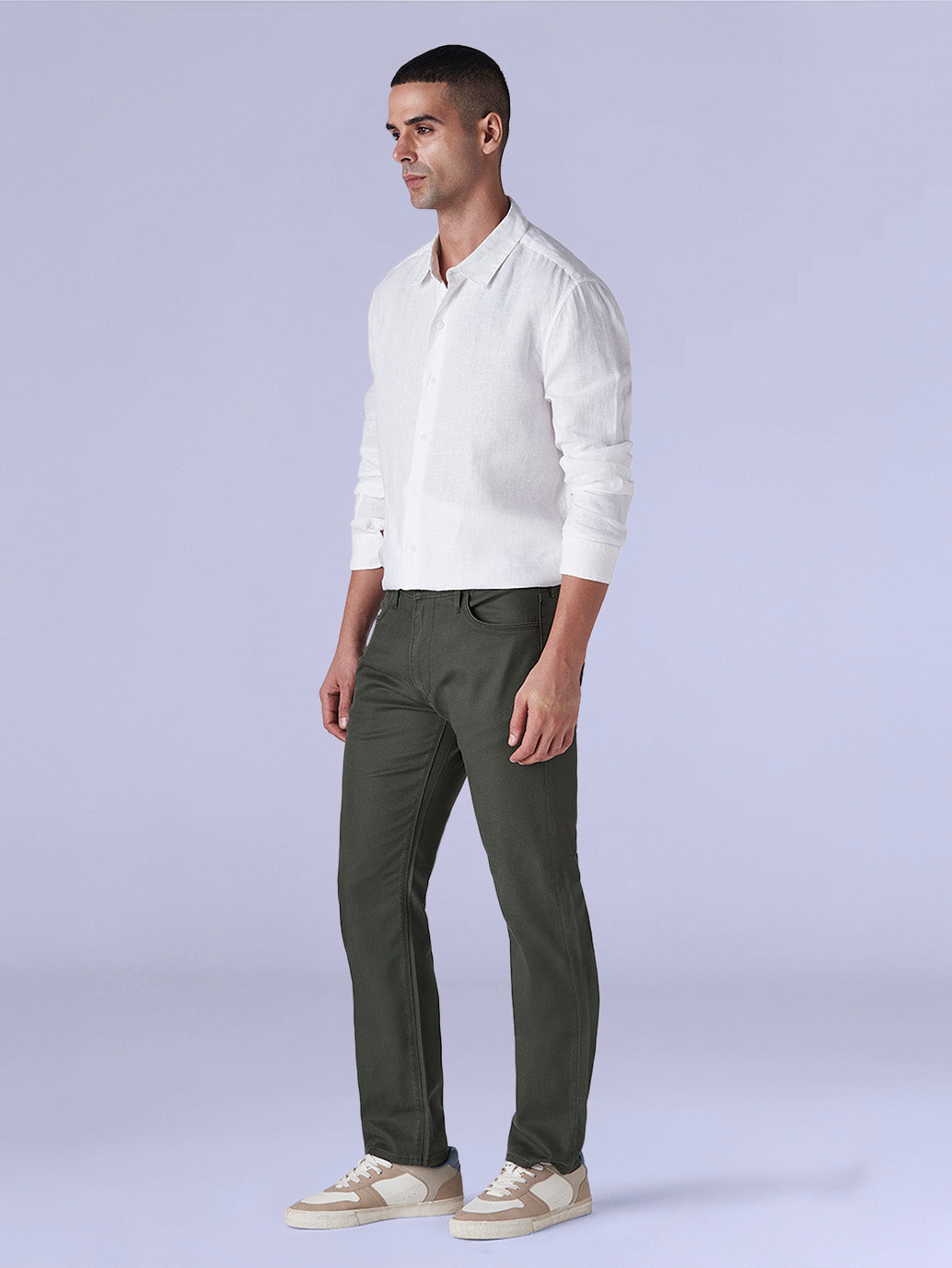 Men's 513 Redloop Olive Slim Straight Fit Mid Rise Chinos - 79da6add-b186-4804-b7d1-10d9e041de87 View