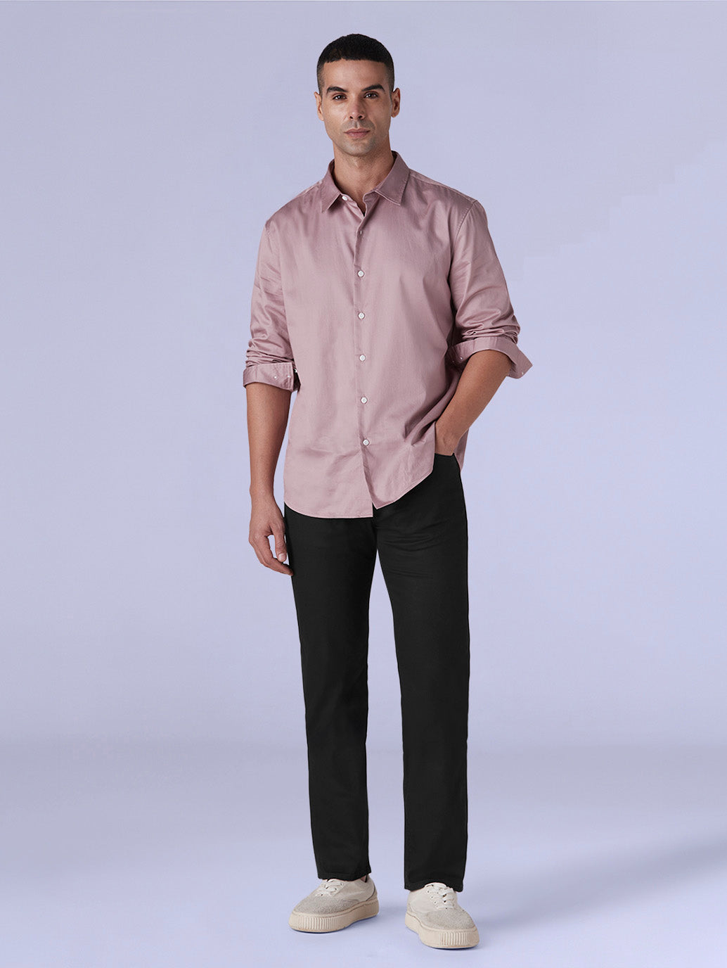 Men's 513 Redloop Black Slim Straight Fit Mid Rise Chinos