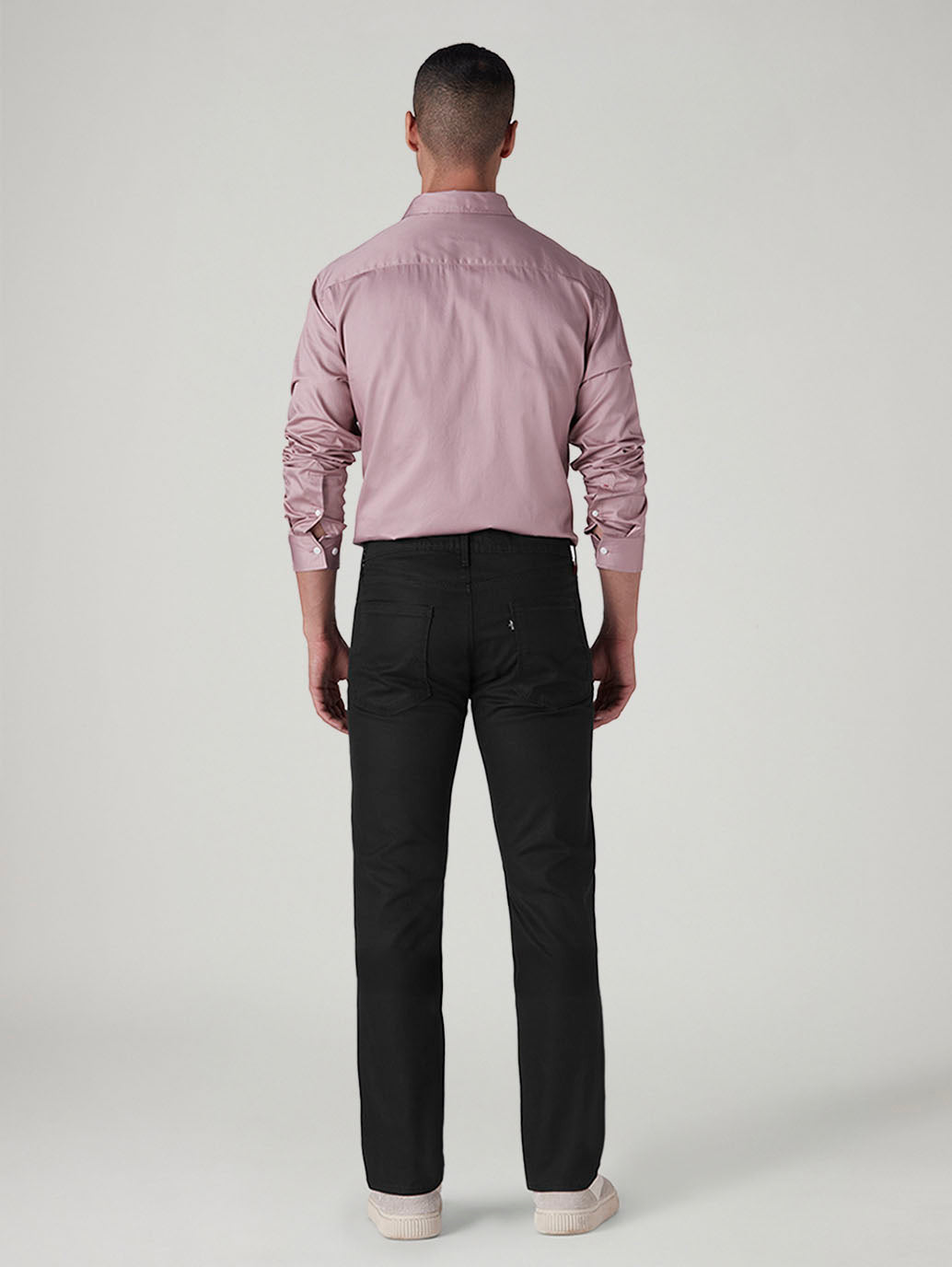 Men's 513 Black Slim Straight Fit Mid Rise Chinos - 20 View