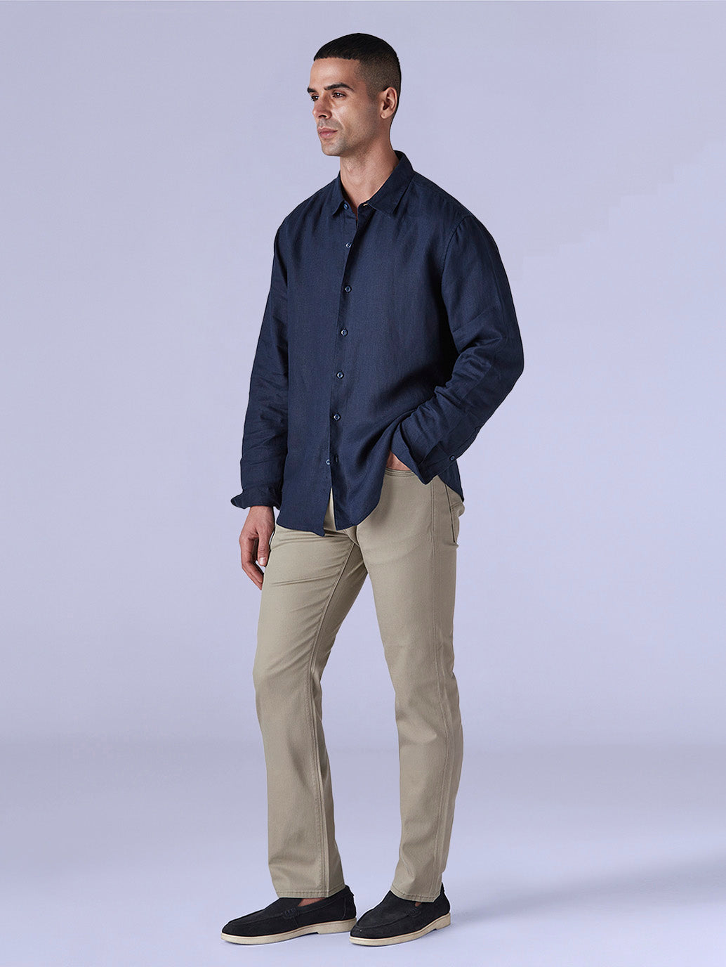 Men's 513 Redloop Taupe Slim Straight Fit Mid Rise Chinos